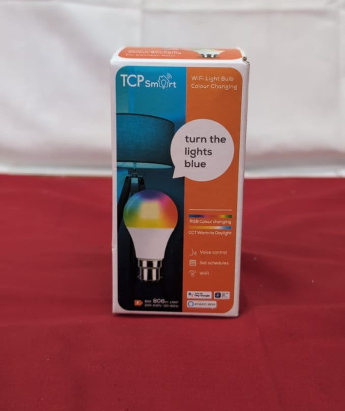 TCP Smart Wi-Fi LED Lightbulb Classic B22 Colour Tuneable (box damaged)