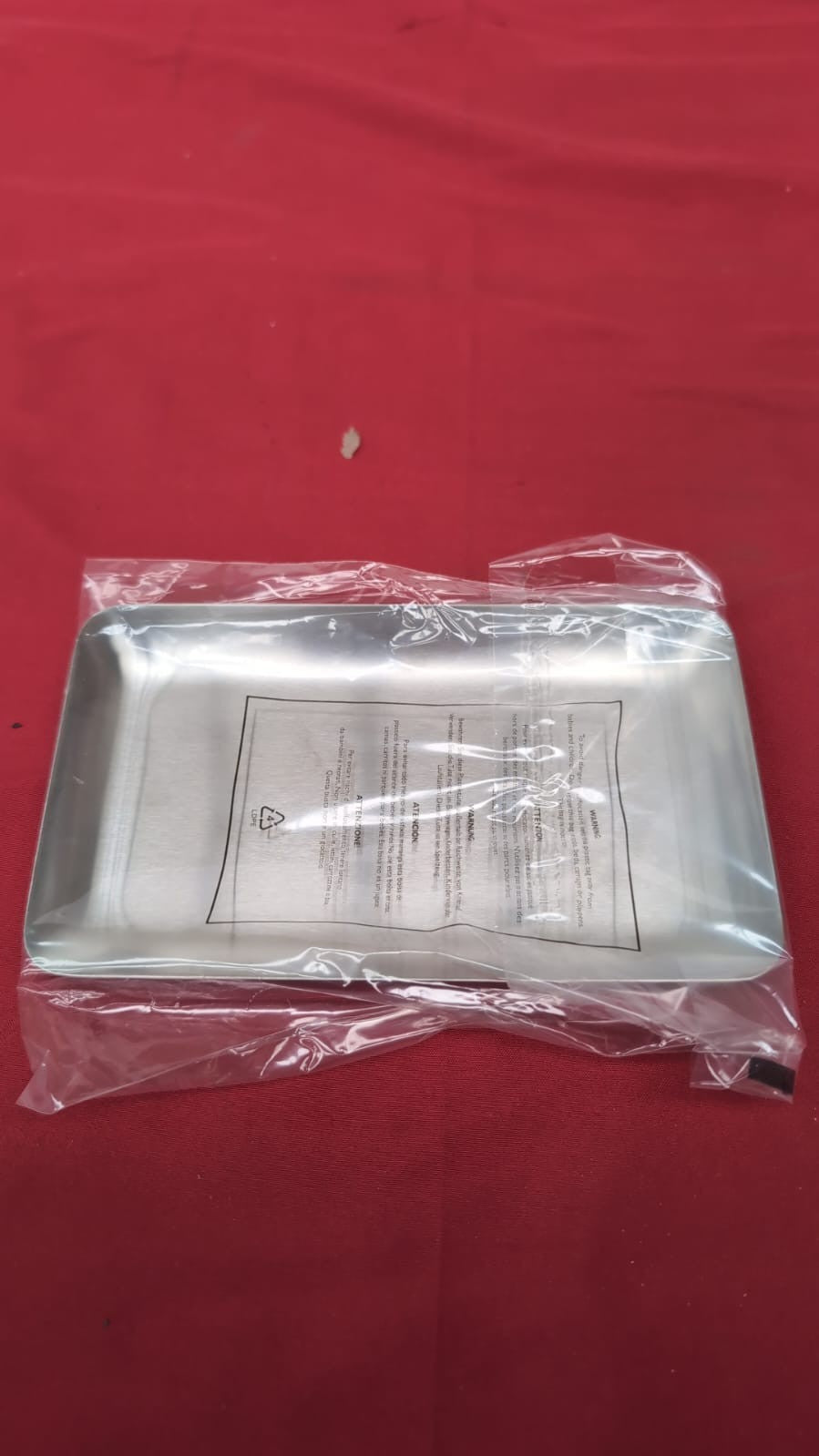 blomus Basic Tray10 x 17 cm, matt Brushed Stainless Steel,