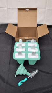 Ice Cream Mould Set, Ice Lolly Moulds with Sticks, Ice Pop Moulds, 6 Pieces