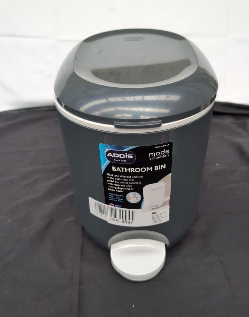 Addis Premium Deluxe Bathroom Office Pedal Bin w/ inner, 3.5L(slightly scuffed)