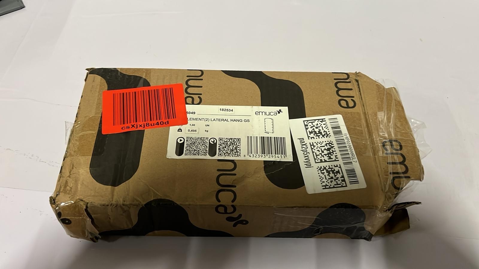 Emuca - Pair of Side Plates for Wardrobe Folding Pull Down Rail (BOX DAMAGED)