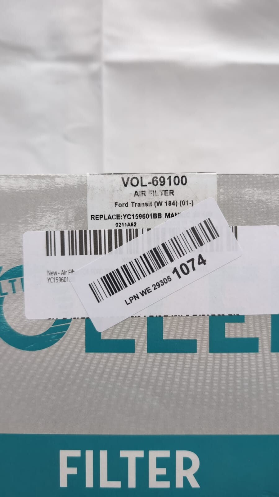 VOLLER Air Filter FOR FORD TRANSIT (YC159601BB)