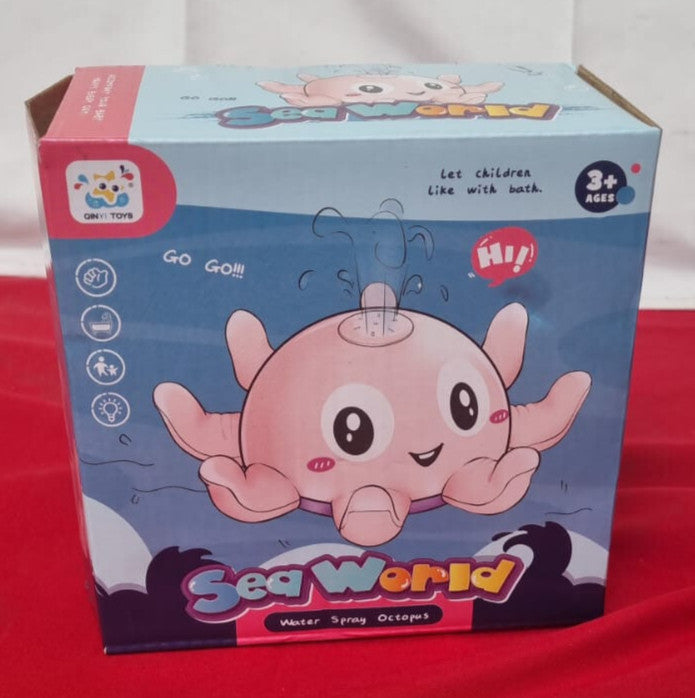 Jiosdo Bath Toys, Octopus Sensory Light Up Water Spray Sprinkler