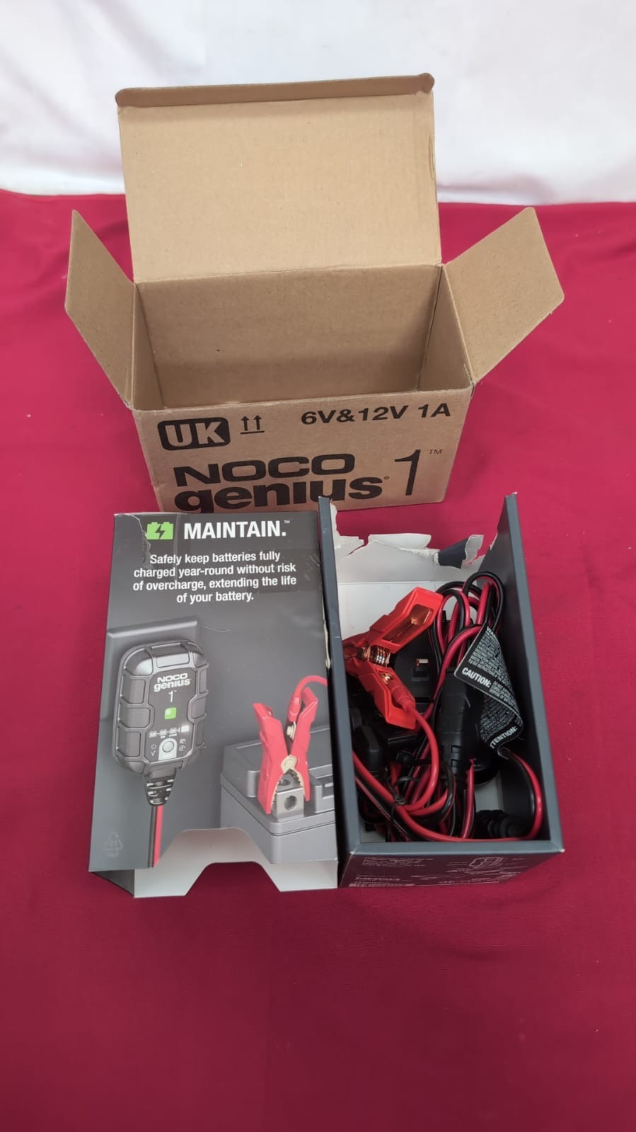 NOCO GENIUS1: 1A 6V/12V Smart Battery Charger  Automatic Maintainer, (USED)