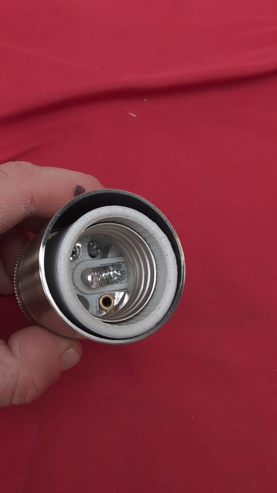 Vintage Antique Retro Metal Bulb Socket Lamp Holder With Shades - Industrial