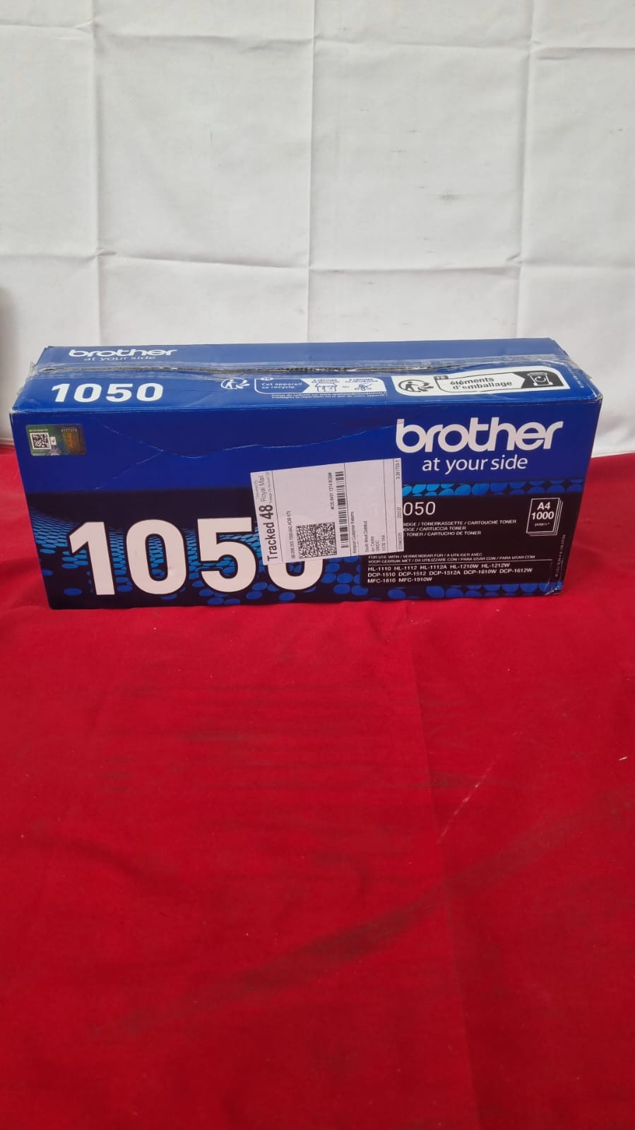 Brother TN-1050 Toner Cartridge, Black, Single Pack, Standard (box damaged)
