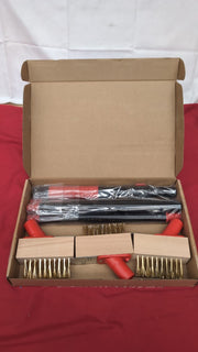 Mitclear Weed Remove Brush with Long Handle(53IN), 3 Brush Heads