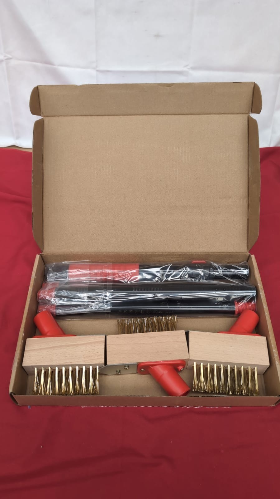 Mitclear Weed Remove Brush with Long Handle(53IN), 3 Brush Heads