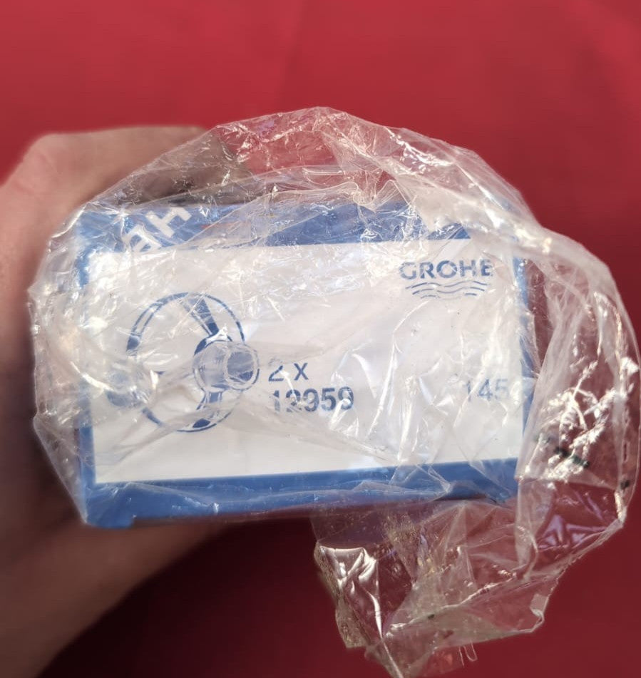 Grohe 2 x 12959145 Chrome Shower Bar Connector Fittings