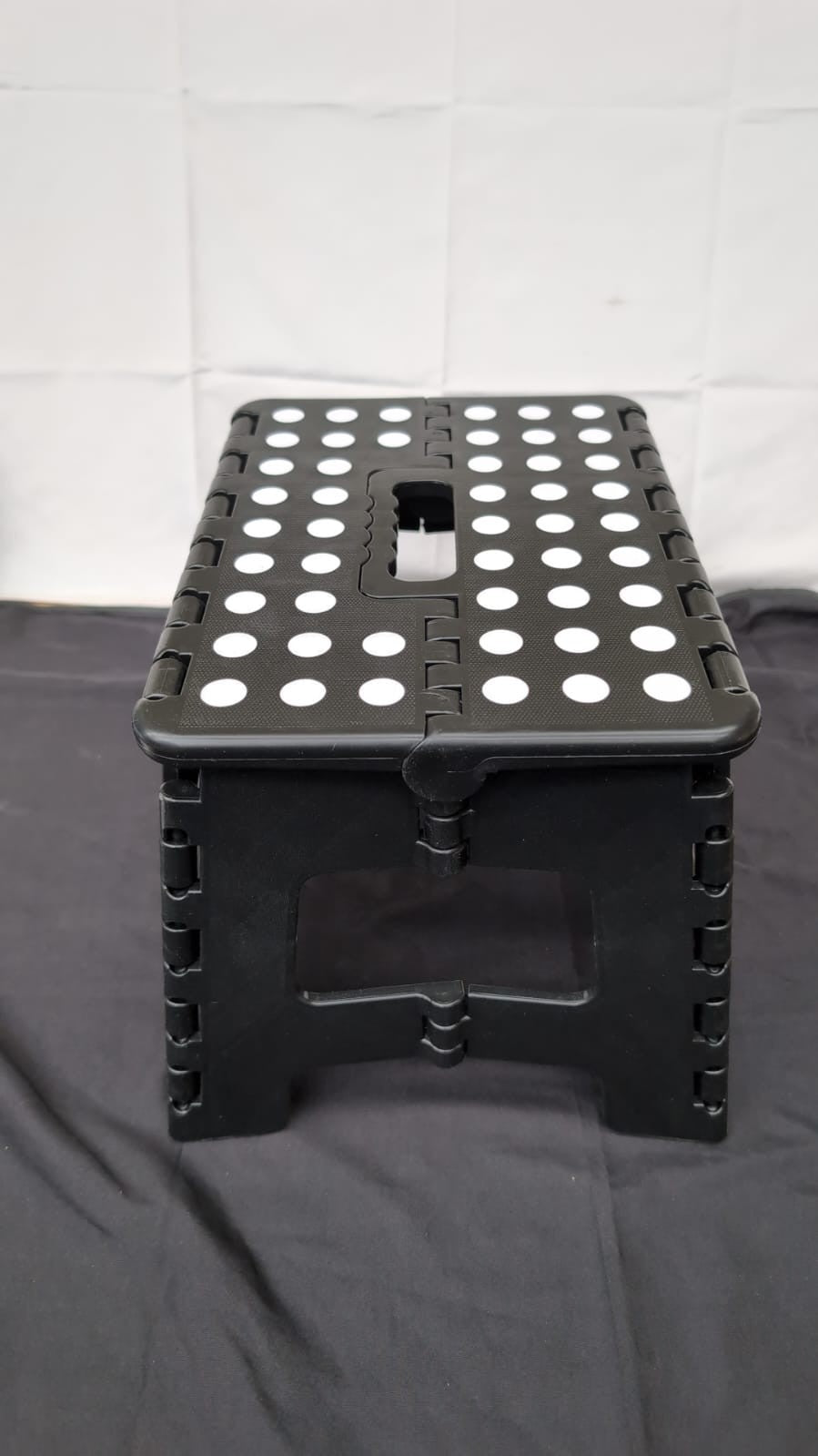 Folding Stool Step Down Footstool With Carry Handle Compact (Scuffed)