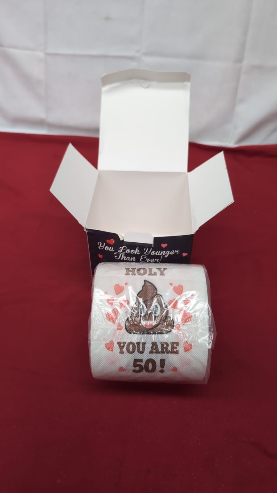 50th Birthday Gifts for Women Men, Happy Prank Toilet Paper, 50th Birthday Decor