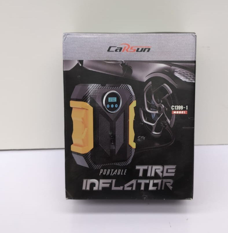 Digital Air Compressor for Car Auto Pump Portable Tire Inflator with LED Light