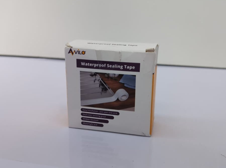 AVILO White Self-Adhesive Bath Sealant Strip, Waterproof Sealing Tape