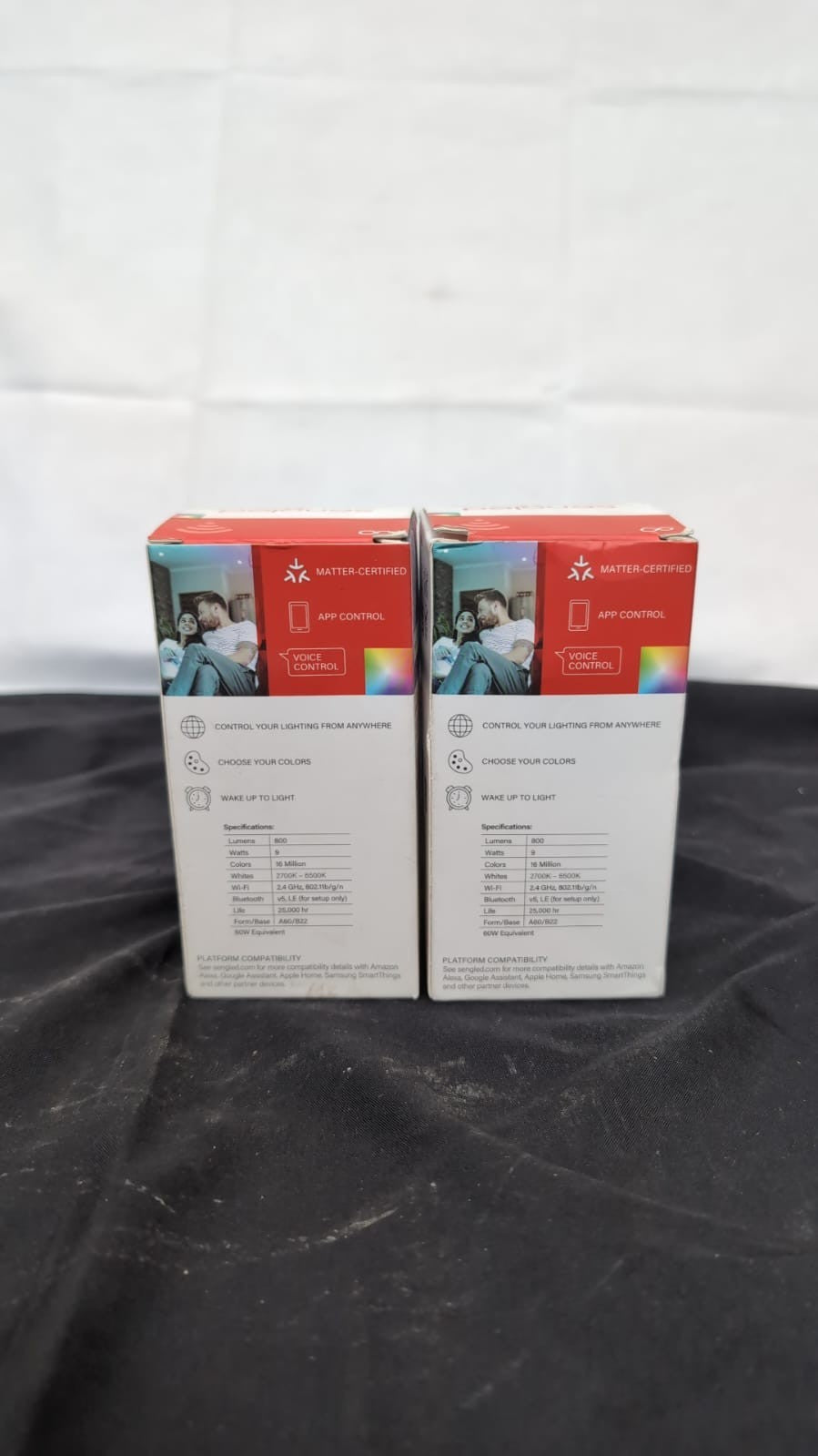 Sengled LED Smart Light Bulb (B22), Matter-Enabled, Multicolour, 2PACK