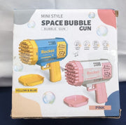 Toys for 3-8 Year Old Kids Boys: 2 Pack Rocket Bubble Gun Bubble (box damaged)