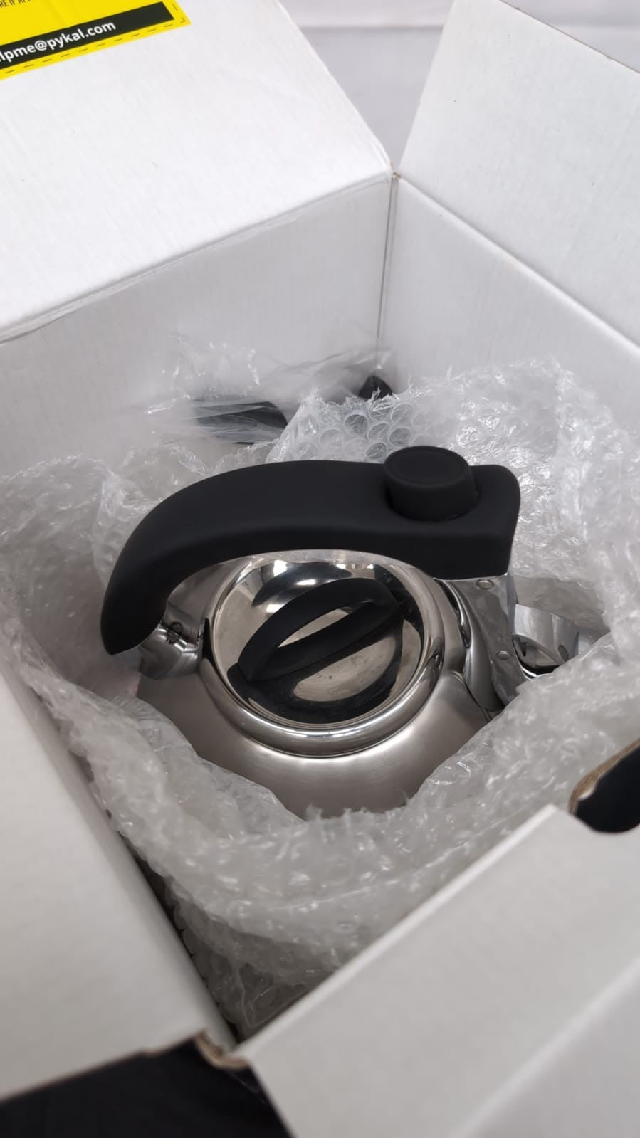 Pykal Whistling Tea Kettle for Stove Top  2.8LStainless Steel iCool Handle(USED)