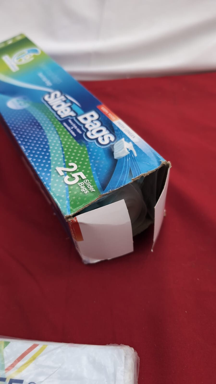 Slider Freezer Bags – Quart  ziplock – Resealable for Food (packaging damaged)