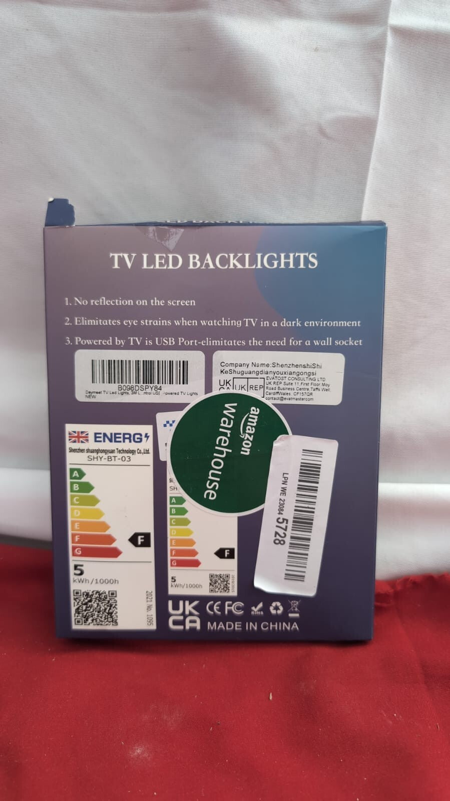 Daymeet TV Led Lights, for TV Backlight RGBIC Strip USB (packaging damaged)