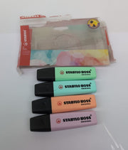 STABILO BOSS ORIGINAL Pastel - Highlighter - Pack of 4(packaging damaged)