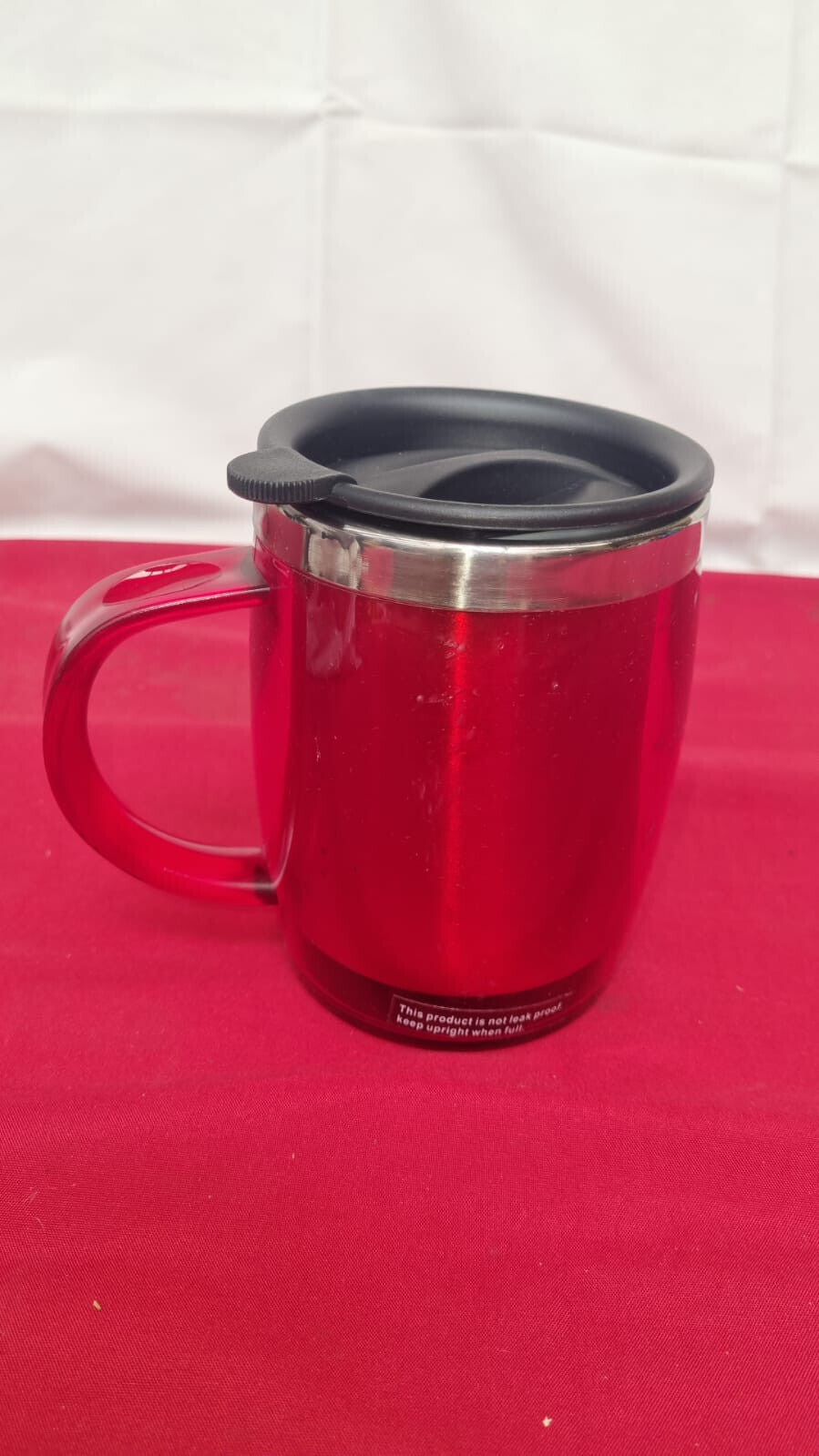 Thermos ThermoCafé 187094 Translucent Desk Mug, Red, 450 ml (scuffed)