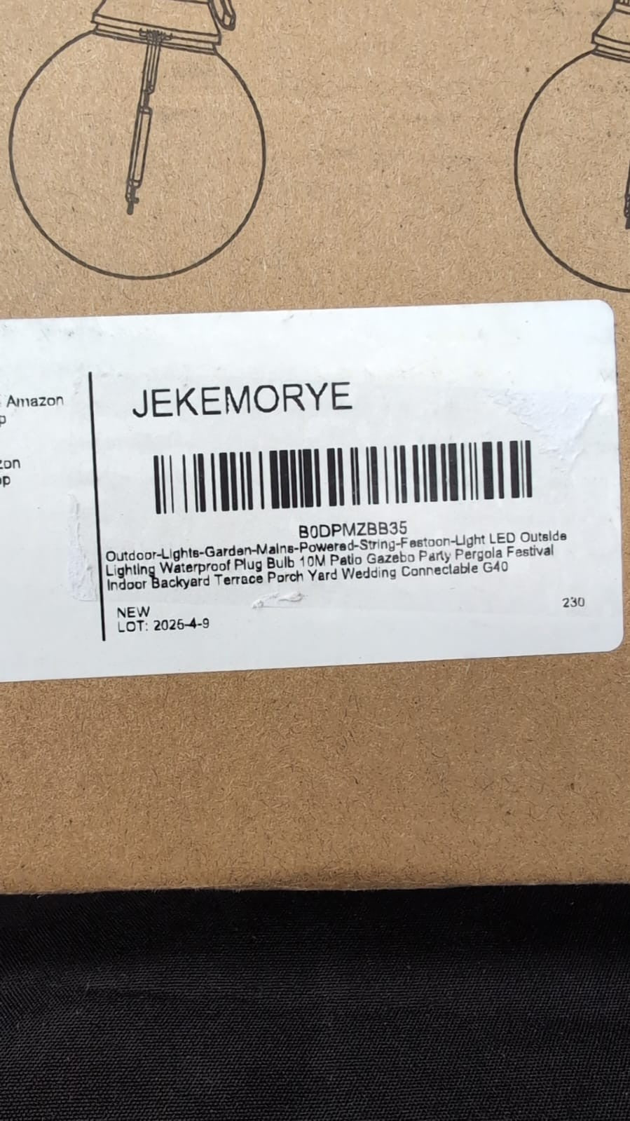 Outdoor-Lights-Garden-Mains-Powered-String-Festoon-Light LED Outside G40