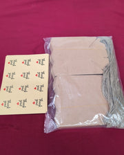 50PCS Kraft Paper Candy Box, Hexagon Sweet Wedding Favour Boxes, DIY Party Gift