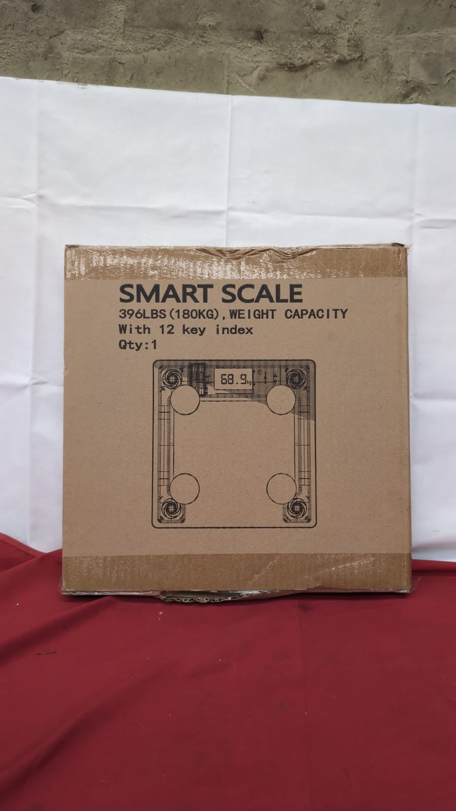 Smart Body Fat Scales USB Rechargeable, Bathroom Scales (box damaged)