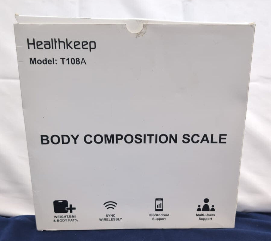 Healthkeep Smart Body Fat Scale with Large VA Display Composition Metrics