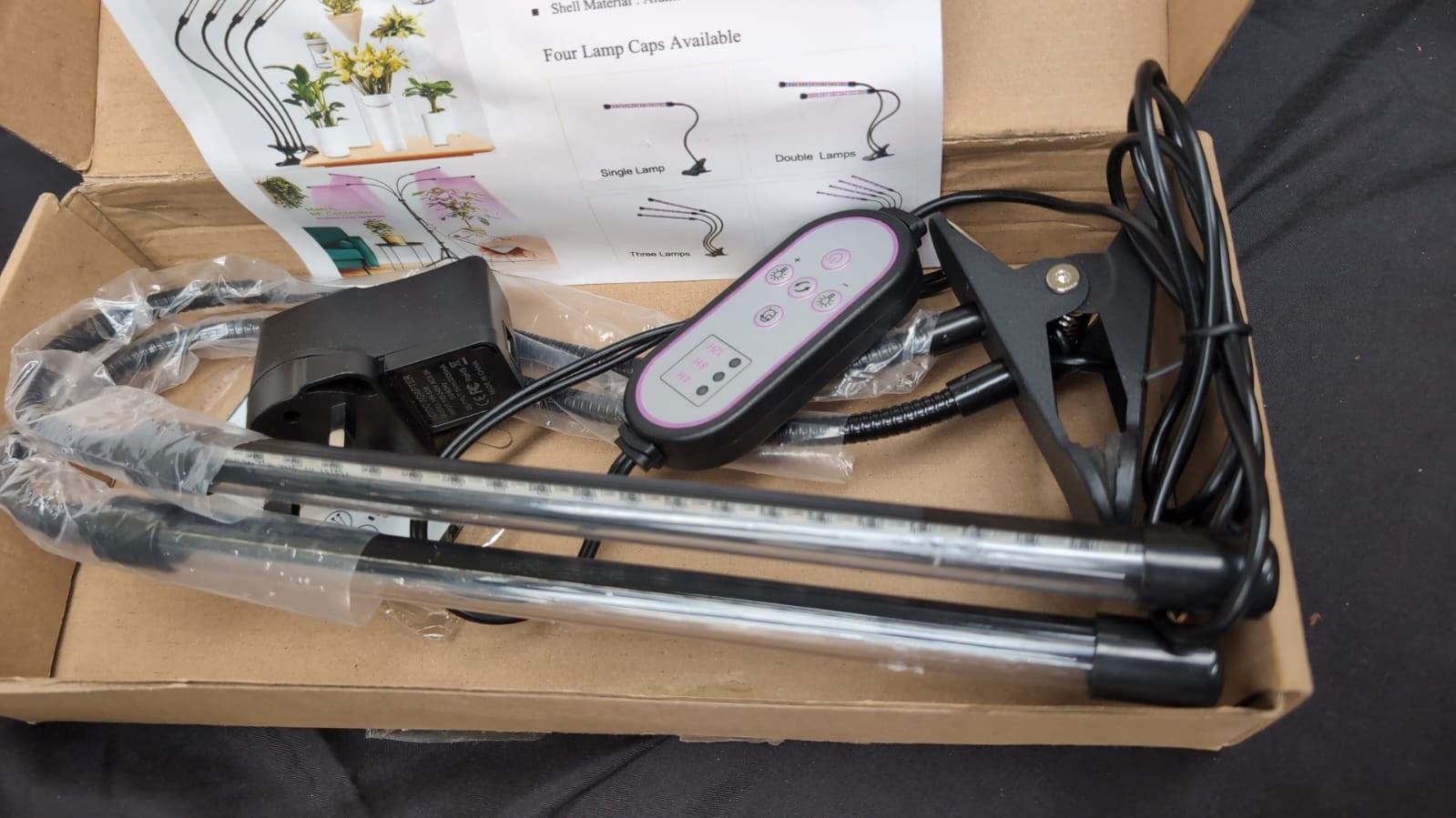 2 Heads LED Grow Lights for plant/veg Indoor Plants