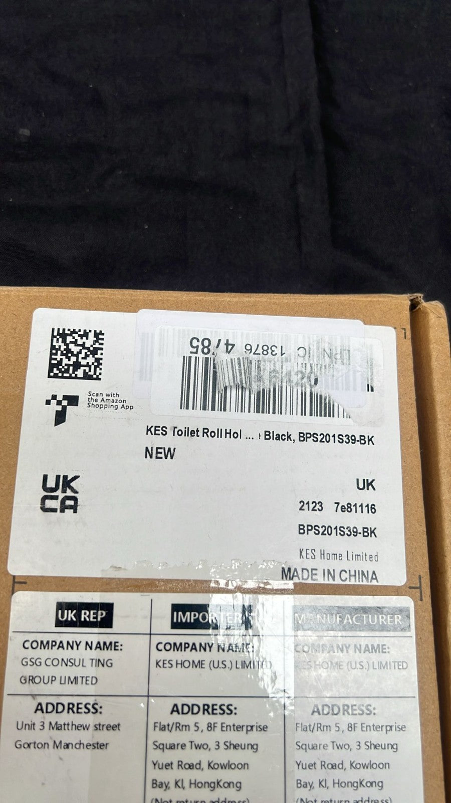 KES Toilet Roll Holder Free Standing