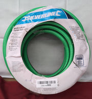 Silverline 633627 Reinforced PVC Garden Hose 15m, Green (packaging damaged)