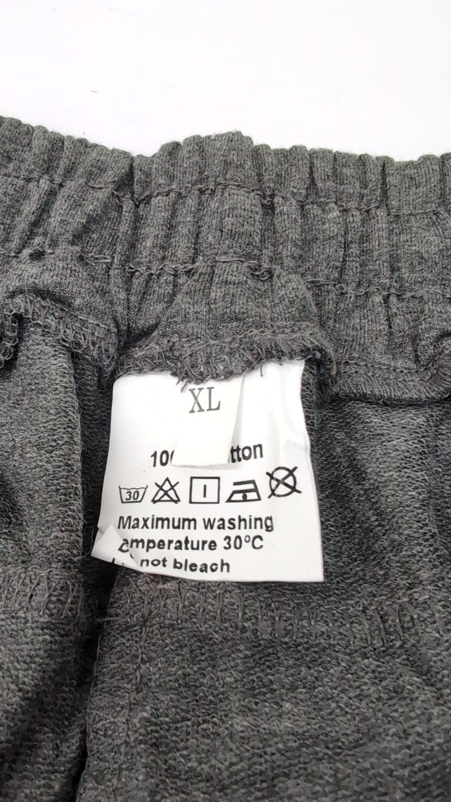 Mens  Size Big Plain Fleece Drawstring Tie Shorts Size,XL,DARK GREY(no tags)