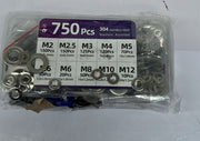750Pcs Washers for Screws, Washer (Packaging Damaged) Stainless Steel Washers
