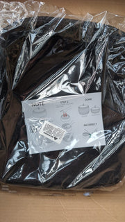 Sea Team Round Cotton Rope Storage Basket with Lid Large Woven Storage