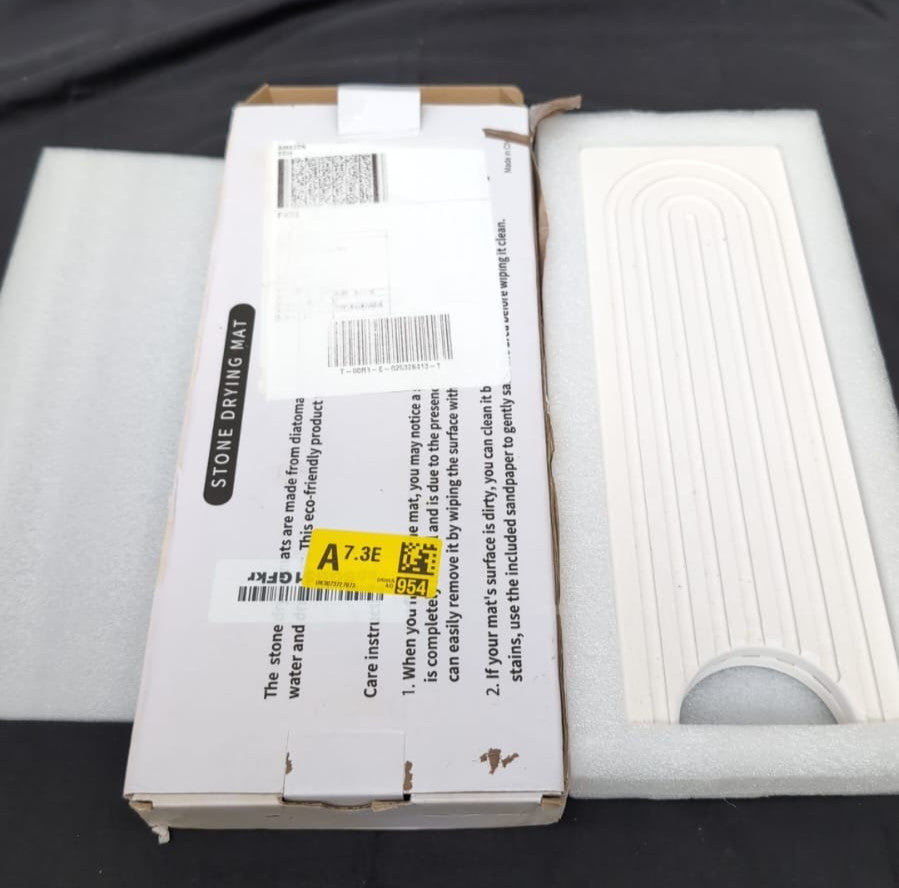 Stone Faucet Mat for Kitchen Sink – Drying Stone Mat (CREAM)