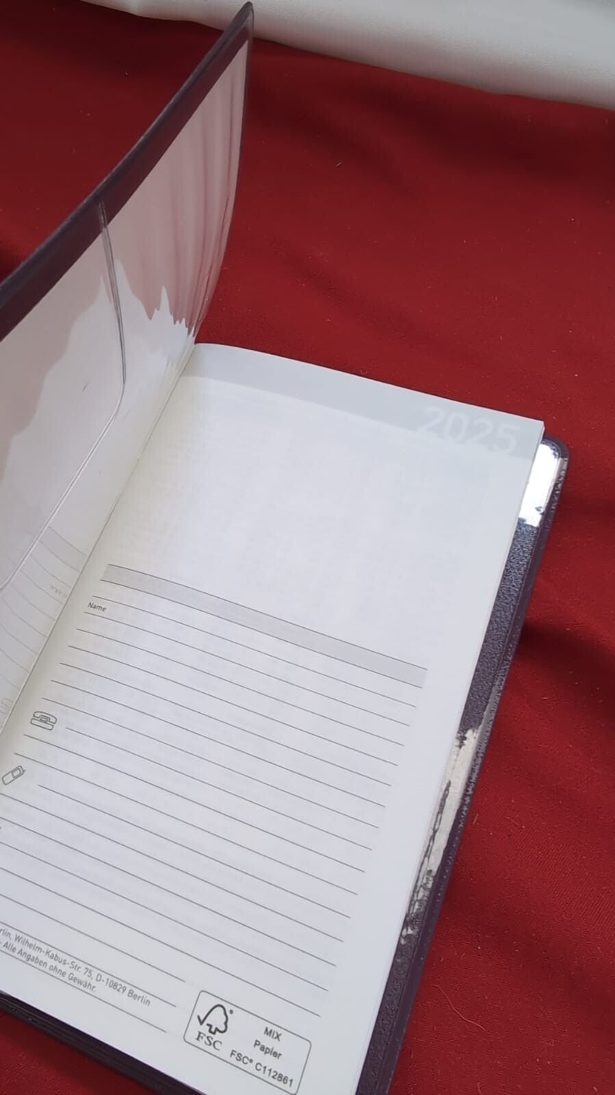 Idena taschenplaner classic rot