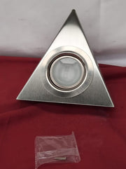 LED Triangular Pyramid Cabinet Cupboard Unit Shelf Light, Satin Nickel 20w 1.5m