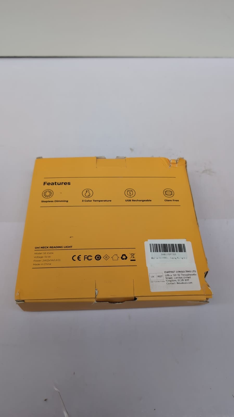 enclize LED Neck Reading Light, Book Light for Reading in Bed, (box damaged)