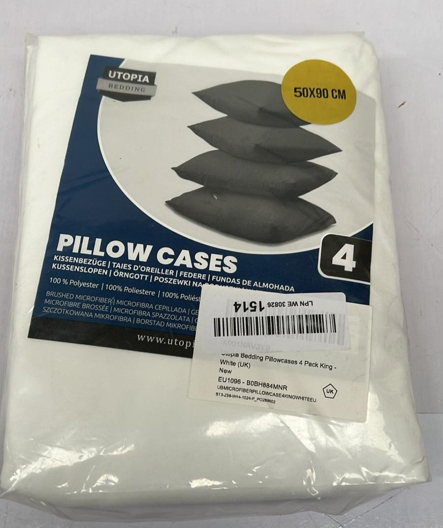 Utopia Bedding - 4 Pack Pillow Cases - OEKO-TEX