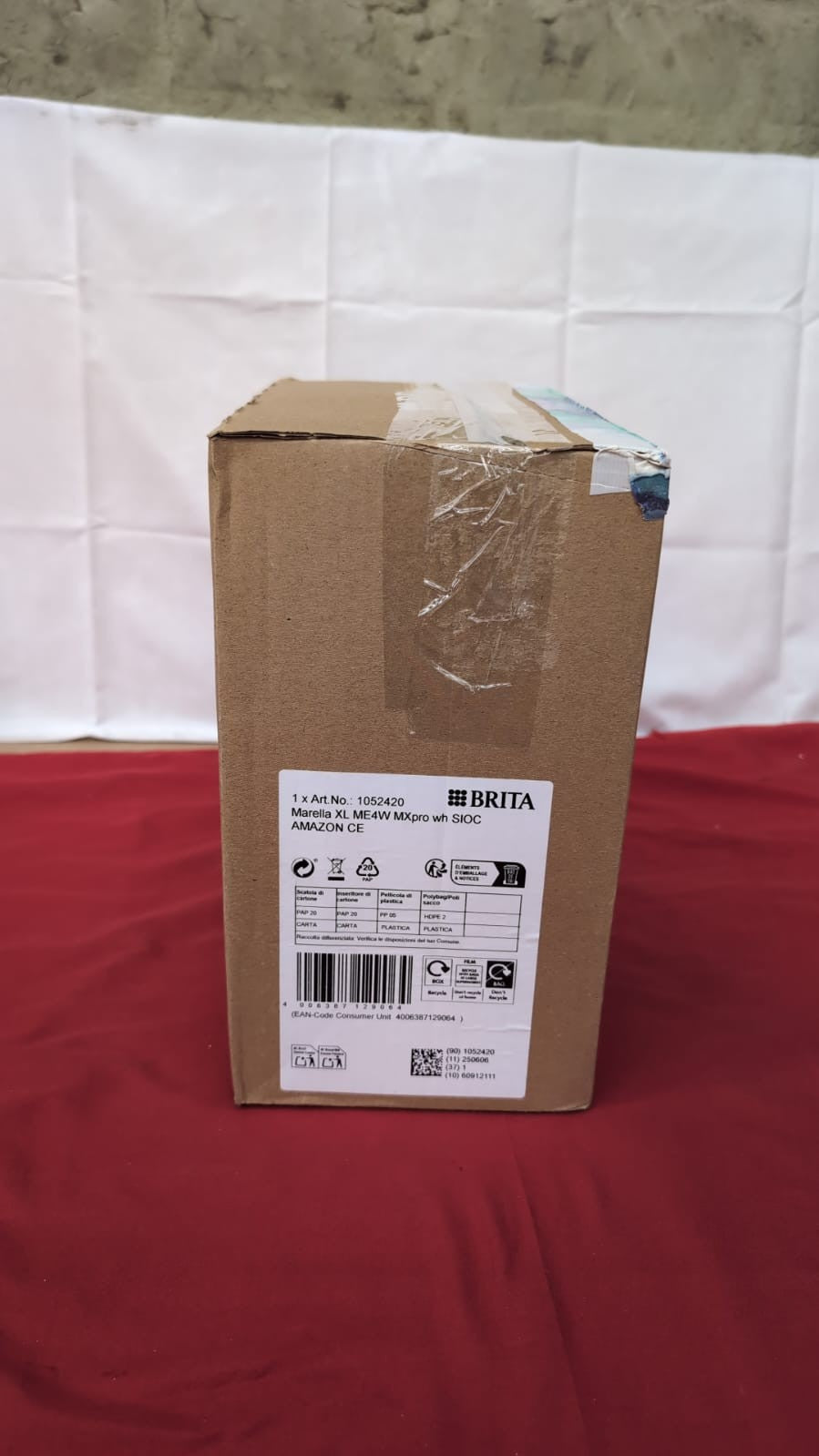 BRITA Marella XL Water Filter Jug White (3.5L)(BOX DAMAGED)