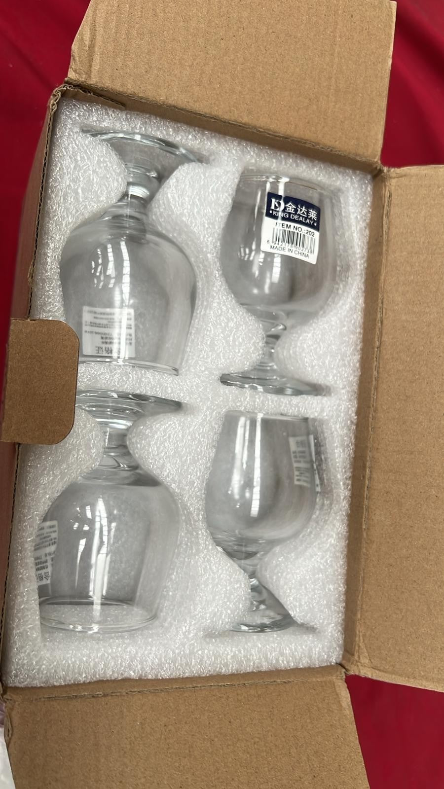 KING DEALAY Brandy Snifters Glass Set |Short Stem Balloon Glasses (8 Pack)
