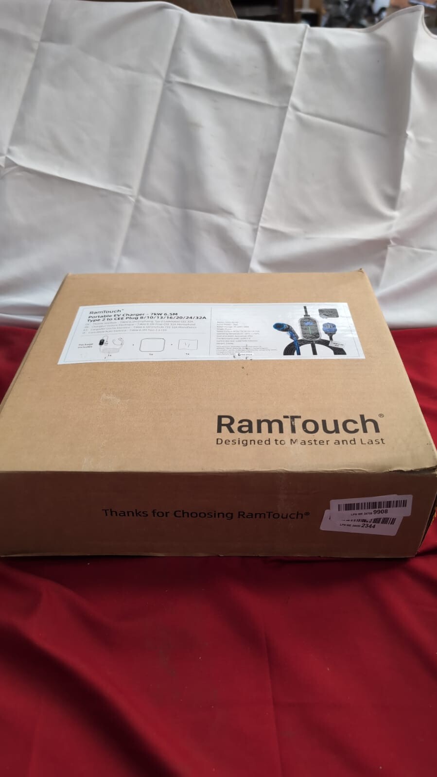 RamTouch Electric Vehicle Charger (7.4 kW, Type 2, CEE Plug 32A, 6.5m)