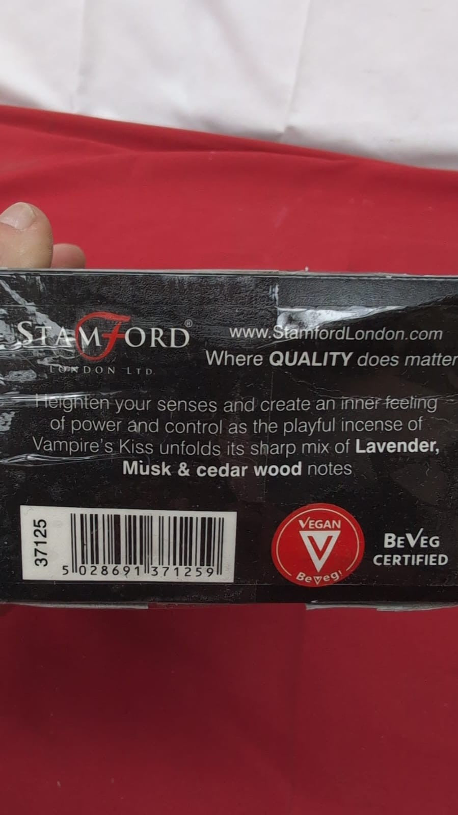 Vampire's Kiss Stamford Black Incense ( 6 Boxes, 15 Sticks )