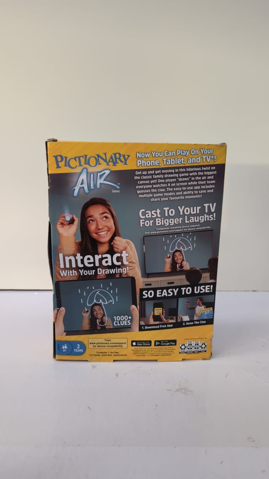 Mattel Games Pictionary Air, Family Board Game for Kids and Adults(BOX DAMAGED)
