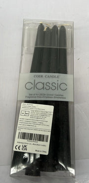 Alederways Dinner Candles, Black Long Candles (Packaging Damaged)