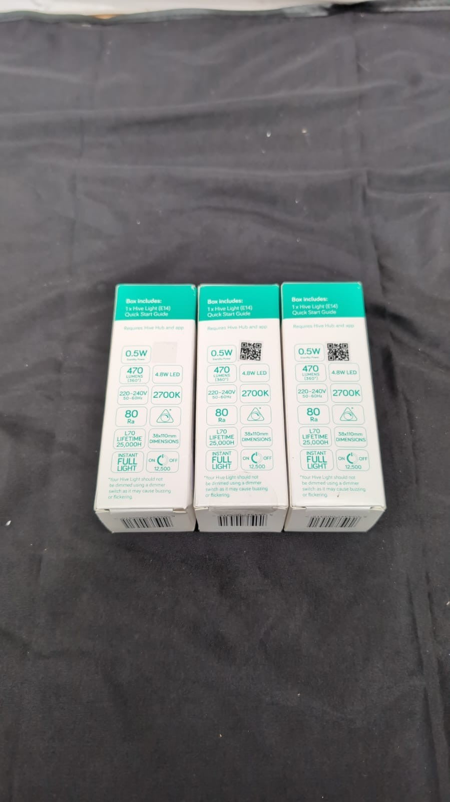 Hive Smart Light Bulb E14 Dimmable,470LM.4.8W LED PACK OF 3