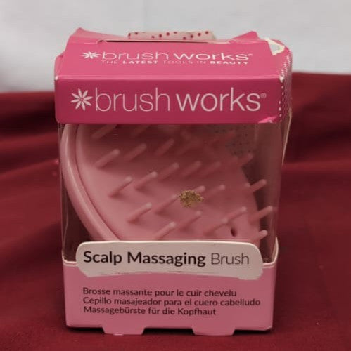 Brushworks Scalp Massaging Brush Pink (box damaged)