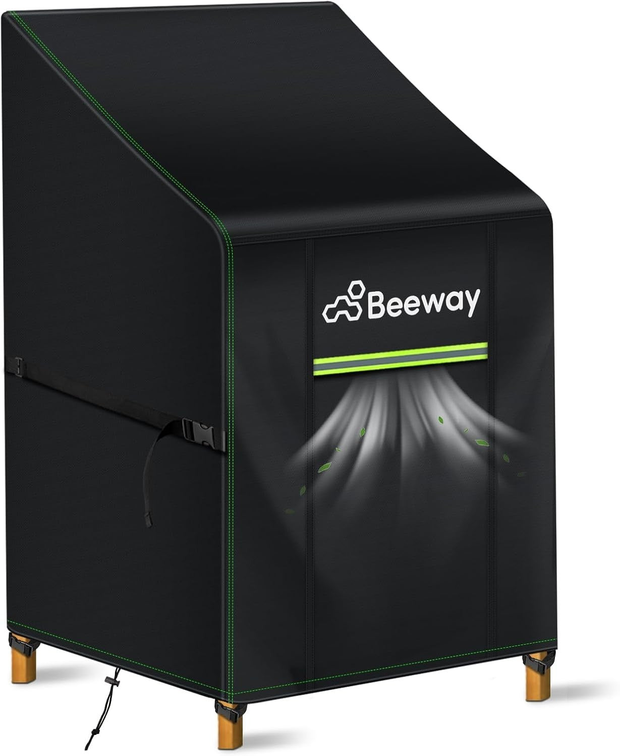 BEEEWAY Garden Stacking Chair Cover Waterproof with Air Vent, Outdoor Patio