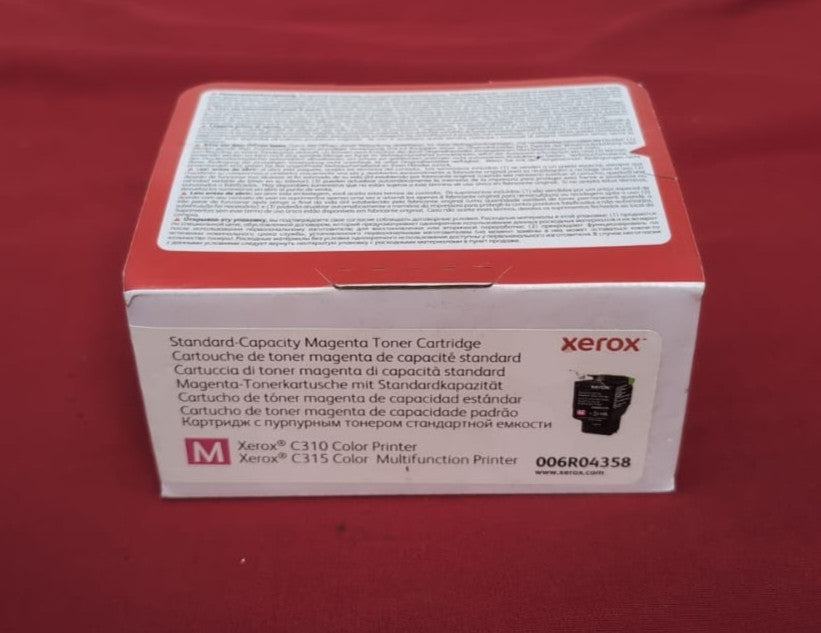 Xerox Genuine C310 / C315 Magenta Standard Capacity Toner Cartridge,006R04358