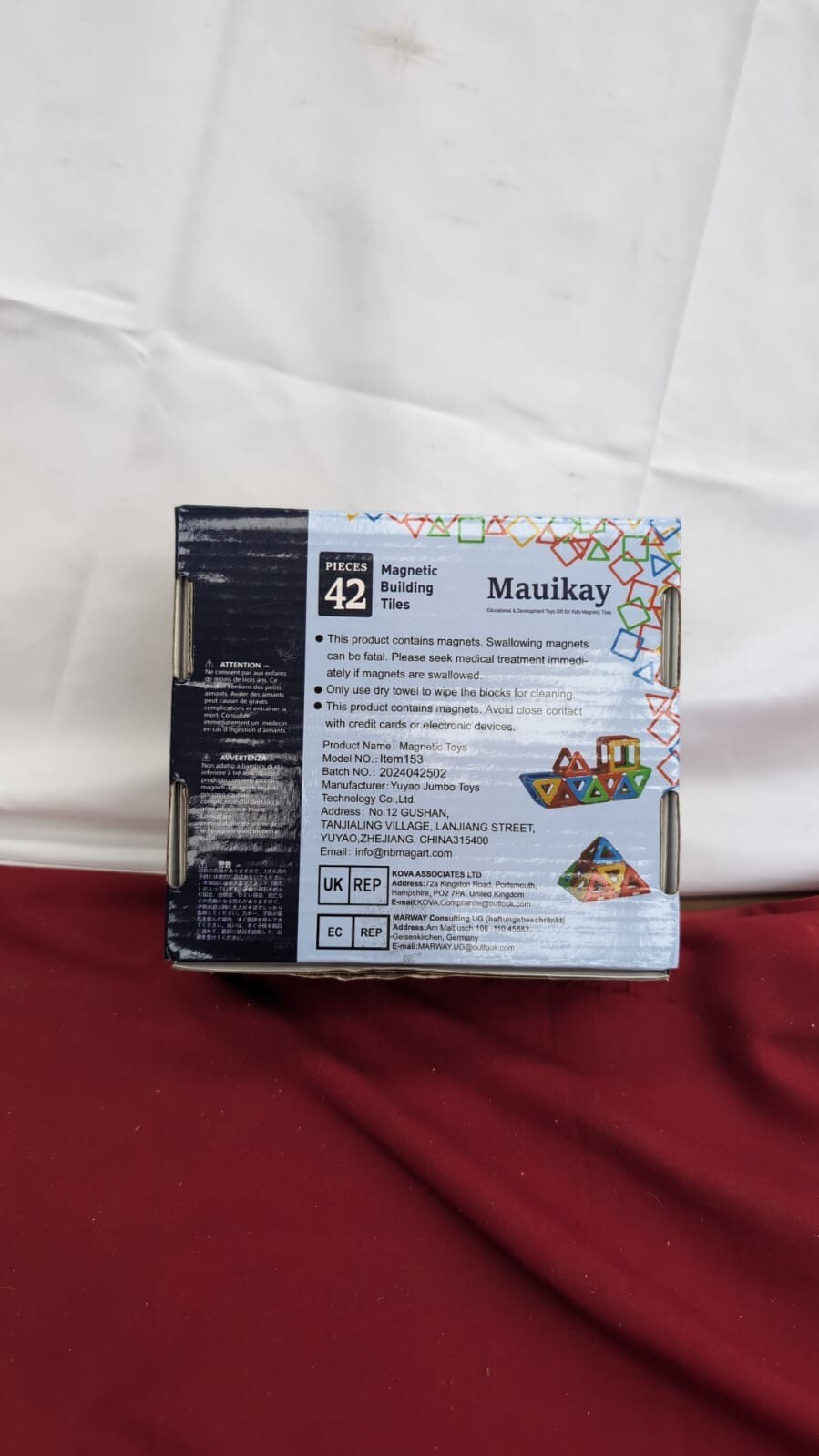 Magnetic Tiles, 42 PCS Magnetic Building Blocks for Kids, Sensory Learning